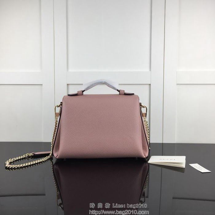 GUCCI古馳 新款 專櫃品質 原單 510302 粉色 鏈條 手提 單肩 斜挎包HY1350